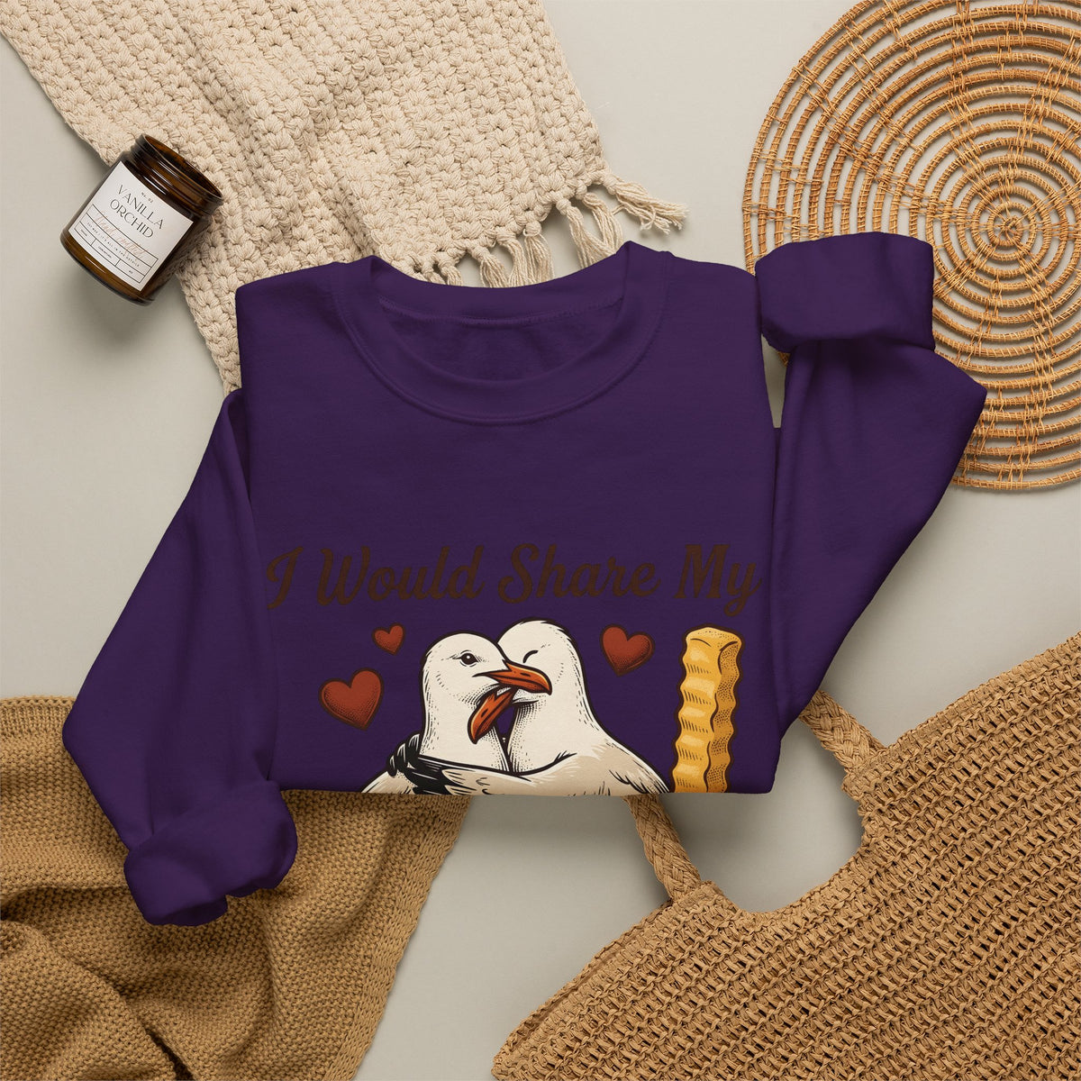 Seagull Couple Sweatshirt St. Valentine's Day Humor Gift Women Vintage Sweatshirt Gull Sweatshirt Valentine Fan Retro Sweatshirt Funny Graphic Hand Drawn