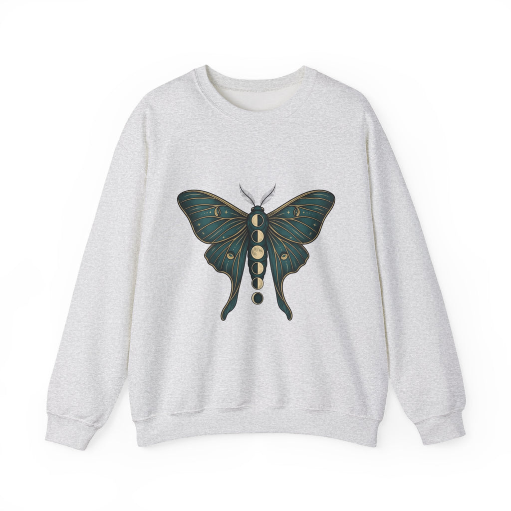 Luna Butterfly Sweatshirt Boho Chic Astrology Gift Women Mystical Sweatshirt Butterfly Sweatshirt Bohemian Enthusiast Magical Sweatshirt Zodiac Graphic Retro
