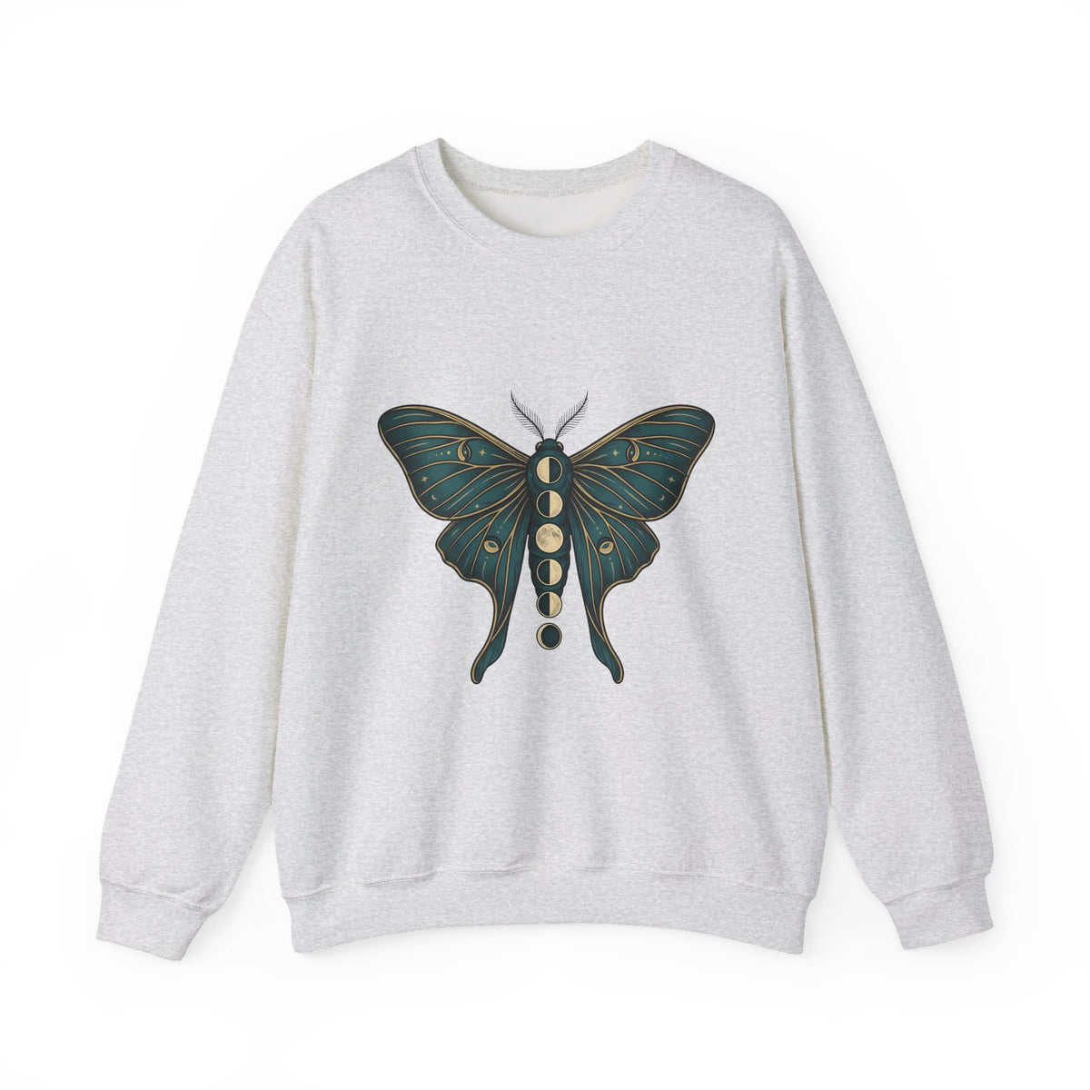 Luna Butterfly Sweatshirt Boho Chic Astrology Gift Women Mystical Sweatshirt Butterfly Sweatshirt Bohemian Enthusiast Magical Sweatshirt Zodiac Graphic Retro