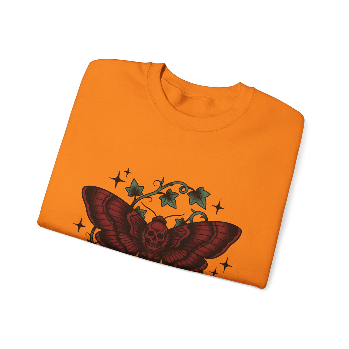 Skull Moth Sweatshirt Halloween Gothic Gift Women Tattoo Sweatshirt Deathshead Moth Sweatshirt Horror Fan Dark Art Sweatshirt Gothic Graphic Vintage Ivy Sweatshirt