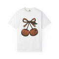 Pumpkin Cherry T-Shirt Halloween Seasonal Gift Women Farmhouse T-Shirt Gourd T-Shirt Spooky Fan Rustic T-Shirt Autumn Graphic Line Art Arachnid