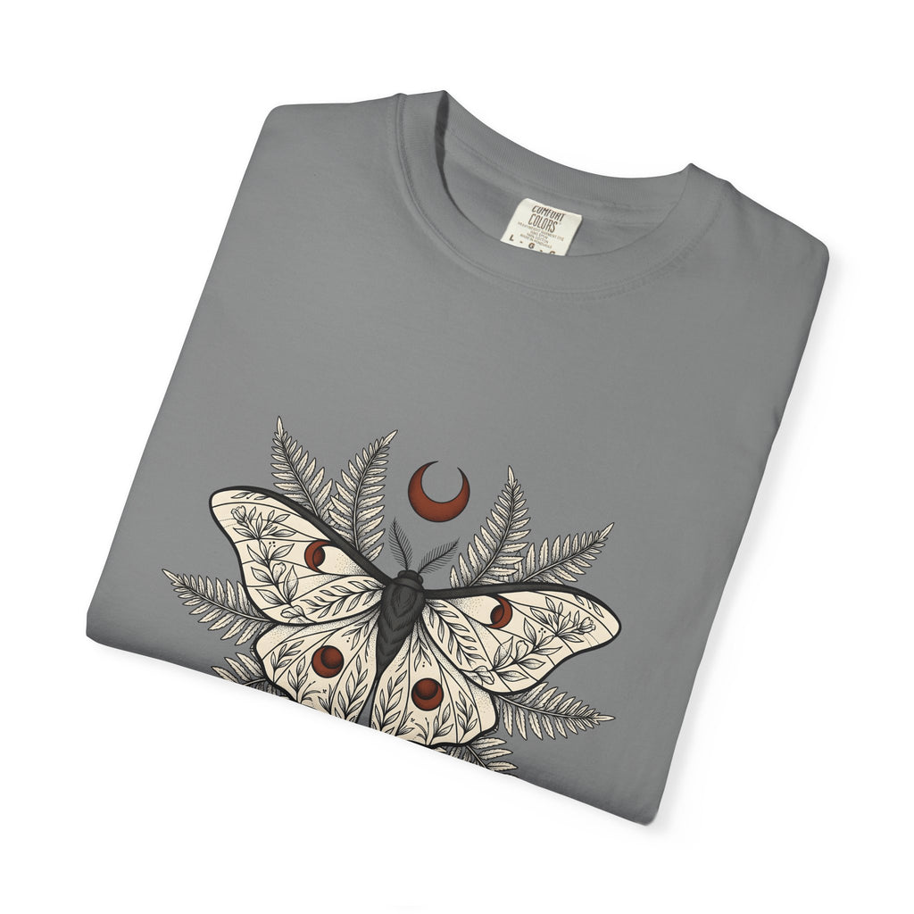 Luna Moth T-Shirt Boho Chic Nature Gift Women Botanical T-Shirt Actias Luna T-Shirt Hippie Fan Botanical Illustration T-Shirt Environmental Graphic