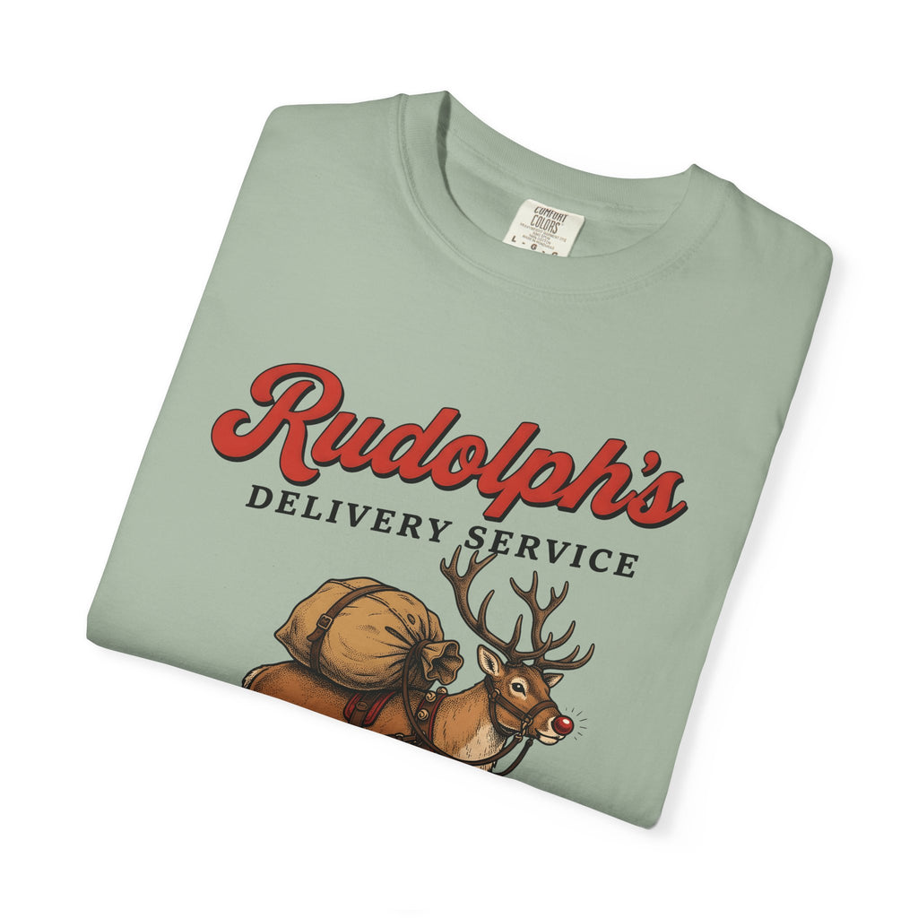 Deer Illustration T-Shirt Christmas Celebration Gift Women Retro T-Shirt Fawn T-Shirt Noel Fan Vintage T-Shirt Party Graphic Sketch Present T-Shirt