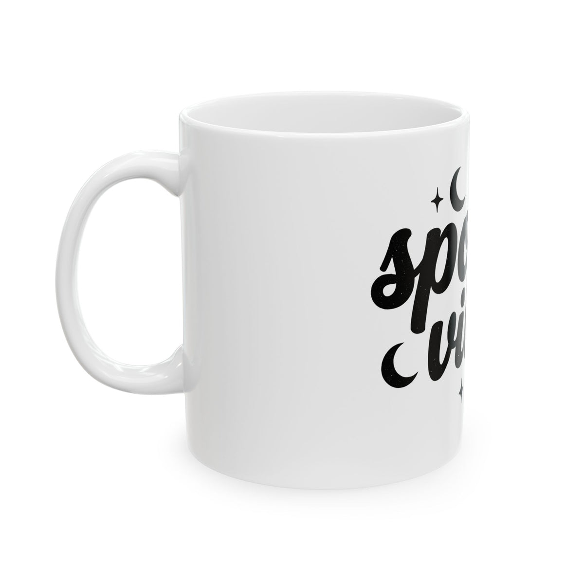 Moon Stars Image Mug Halloween Underground Gift Women Ghostly Mug Celestial Body Mug Horror Fan Spooky Mug Alternative Graphic Old