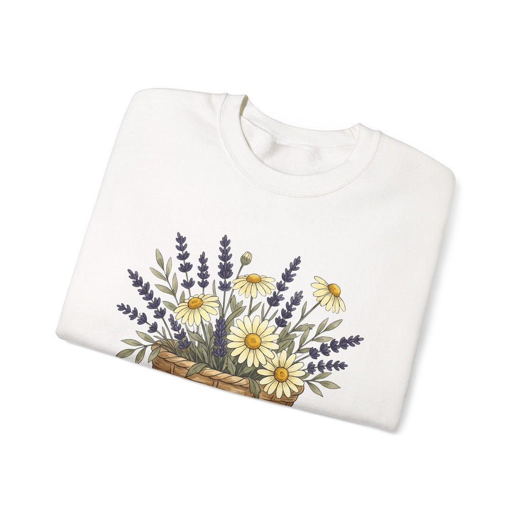 Flower Bunch Sweatshirt Moms Plants Gift Women Hand Drawn Sweatshirt Bouquet Sweatshirt Mother Fan Illustrated Sweatshirt Botanical Graphic Sketch Daisy Bloom