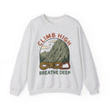 Mountain Hiking Sweatshirt Sports Outdoors Gift Women Hand Drawn Sweatshirt Trekking Sweatshirt Athlete Enthusiast Illustrated Sweatshirt Nature Graphic Line