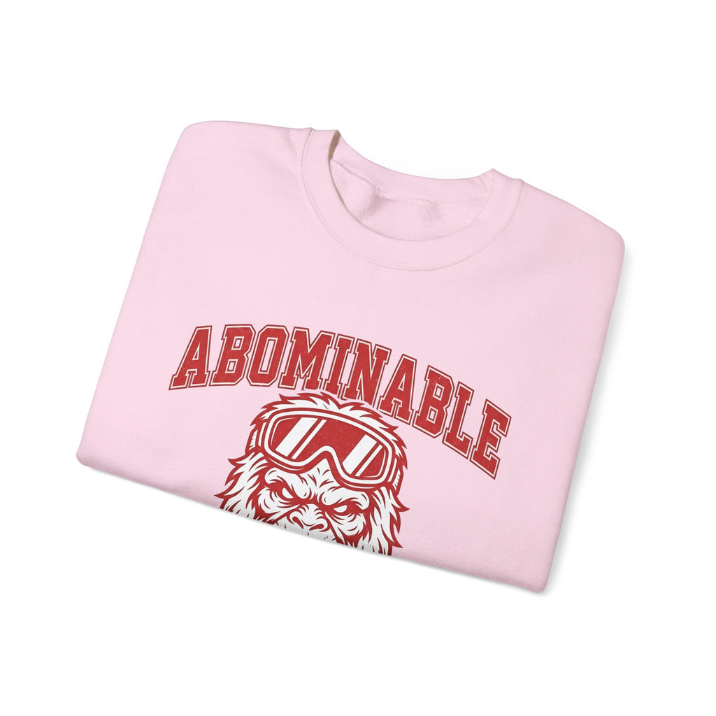 Abominable Snowman Face Sweatshirt Christmas Cold Gift Women Strong Sweatshirt Yeti Sweatshirt Xmas Fan Vintage Sweatshirt Frosty Graphic Antique Snow Goggles