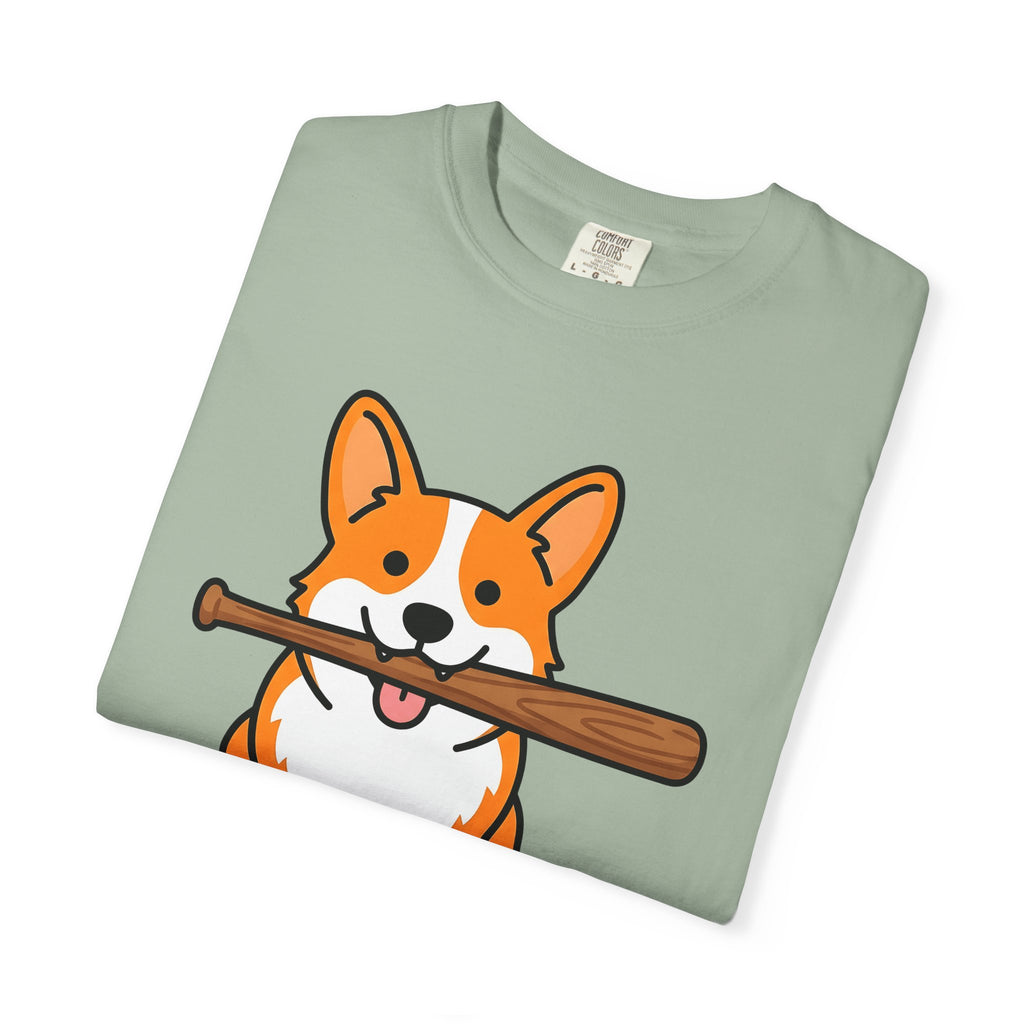 Corgi Pet T-Shirt Dog Funny Gift Women Animation T-Shirt Puppy T-Shirt Dog Fan Cartoon T-Shirt Humor Graphic Manga Bat Ball T-Shirt