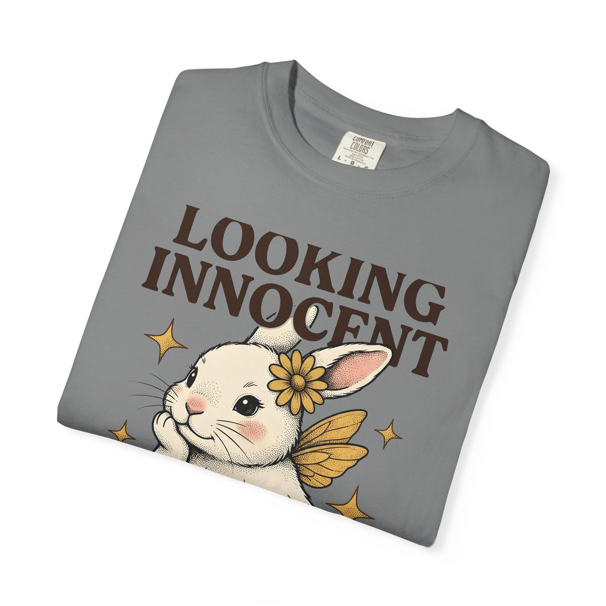 Bunny Sprite Cute Wildlife Gift Adorable Rabbit Kawaii Fan Cartoon Animal Hand Drawn T-Shirt