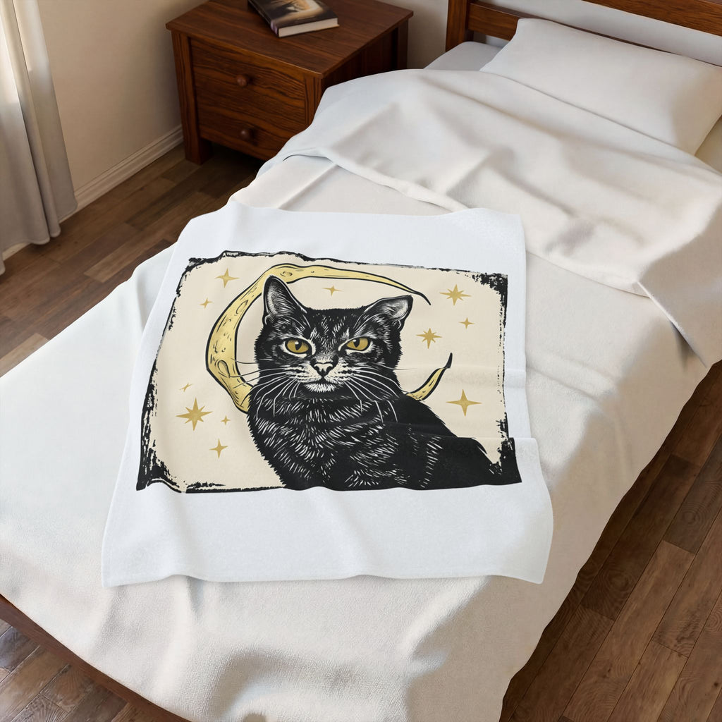 Dark Cat Cat Horoscope Gift Hippie Kitten T Sh Blanket
