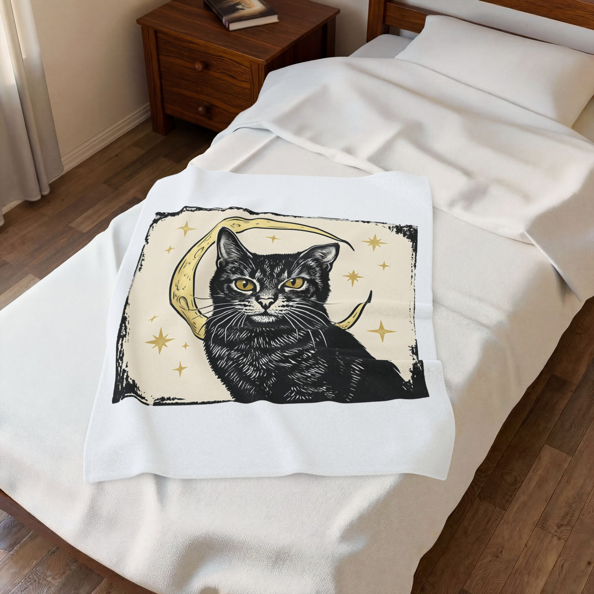 Dark Cat Cat Horoscope Gift Hippie Kitten T Sh Blanket