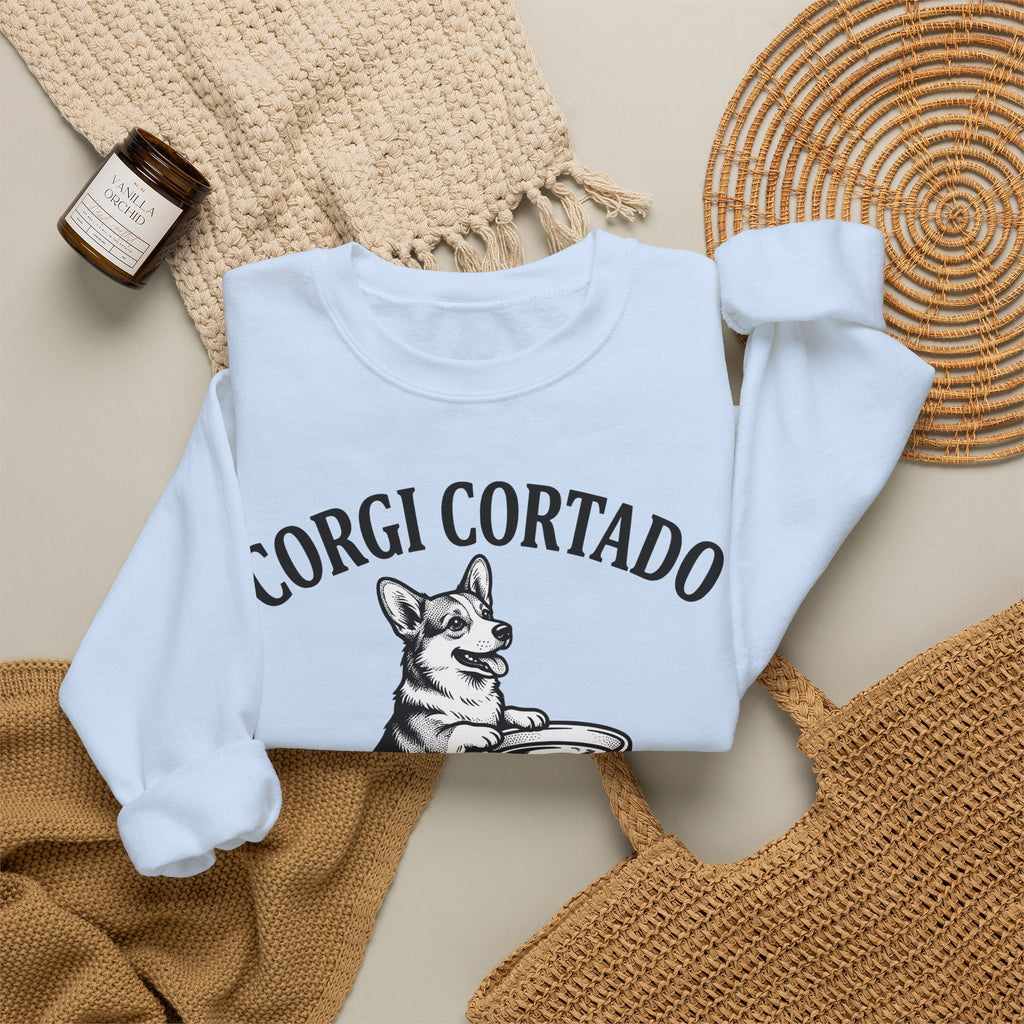 Corgi Sweatshirt Dog Cafe Gift Women Rustic Sweatshirt Pembroke Sweatshirt Dog Fan Country Sweatshirt Coffee Graphic Doodle Latte Cup Sweatshirt