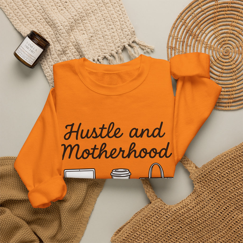 Laptop Coffee Purse Sweatshirt Moms Work Gift Women Doodle Sweatshirt Sweatshirt Sweatshirt Mother Enthusiast Hand Drawn Sweatshirt Office Graphic Minimal Baby Bottle