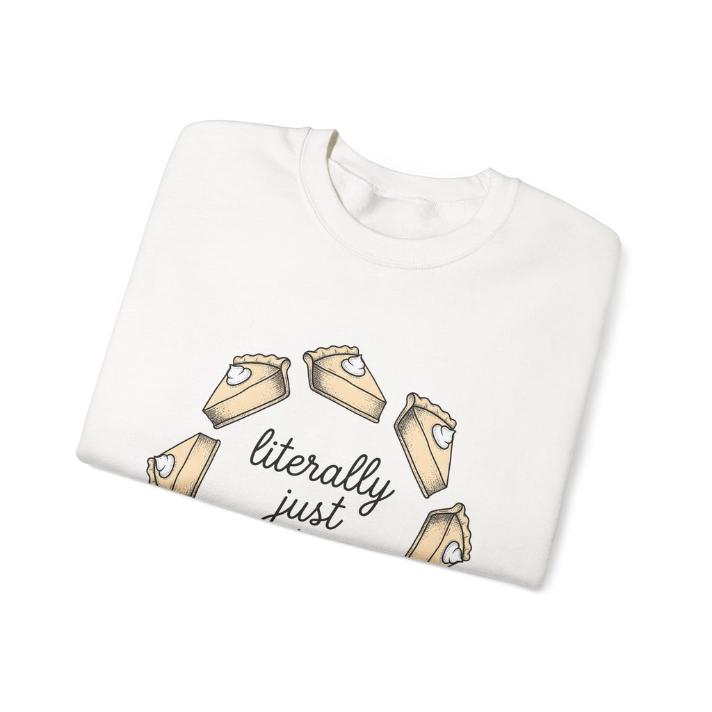 Pie Pieces Holiday Cuisine Gift Sketch Pastry Christmas Fan Hand Drawn Food Retro Cream Sweatshirt