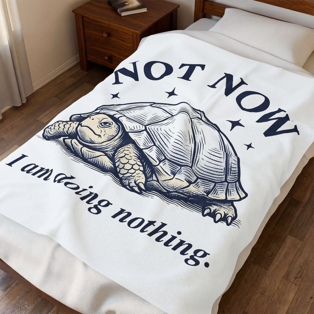 Turtle Graphic Blanket Funny Animal Gift Women Vintage Blanket TorTurtle Blanket Humor Fan Retro Blanket Wildlife Graphic Hand Drawn Stars Blanket