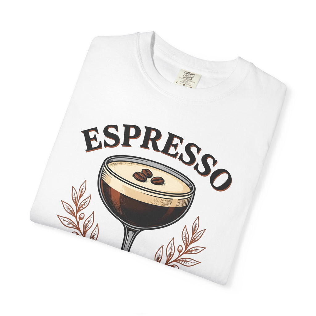Espresso Martini T-Shirt Coffee Liquor Gift Women Retro T-Shirt Martini T-Shirt Coffee Fan Cocktail T-Shirt Alcoholic Drink Graphic Sketch Coffee