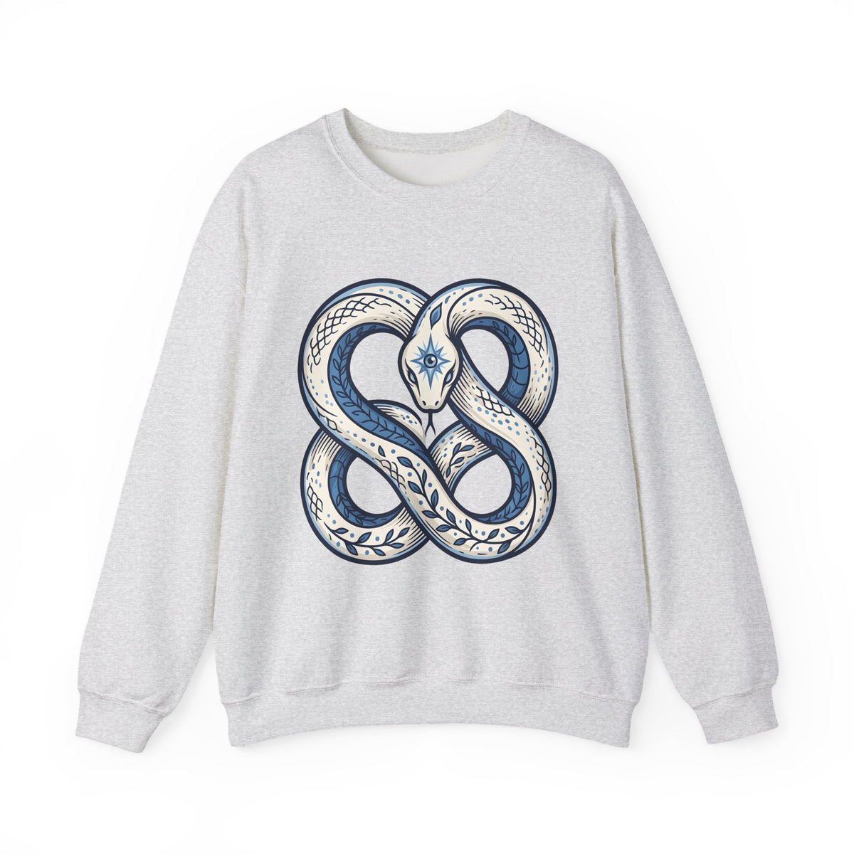 Magical Serpent Sweatshirt Boho Chic Mysticism Gift Women Primitive Sweatshirt Snake Sweatshirt Bohemian Fan Naive Sweatshirt Occult Graphic Body Art All