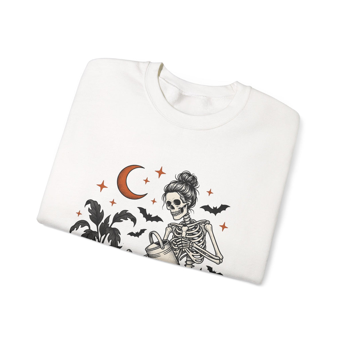 Skeleton Gardener Sweatshirt Mom Halloween Gift Women Tattoo Sweatshirt Bones Sweatshirt Mother Enthusiast Ink Sweatshirt Spooky Graphic Vintage Houseplants