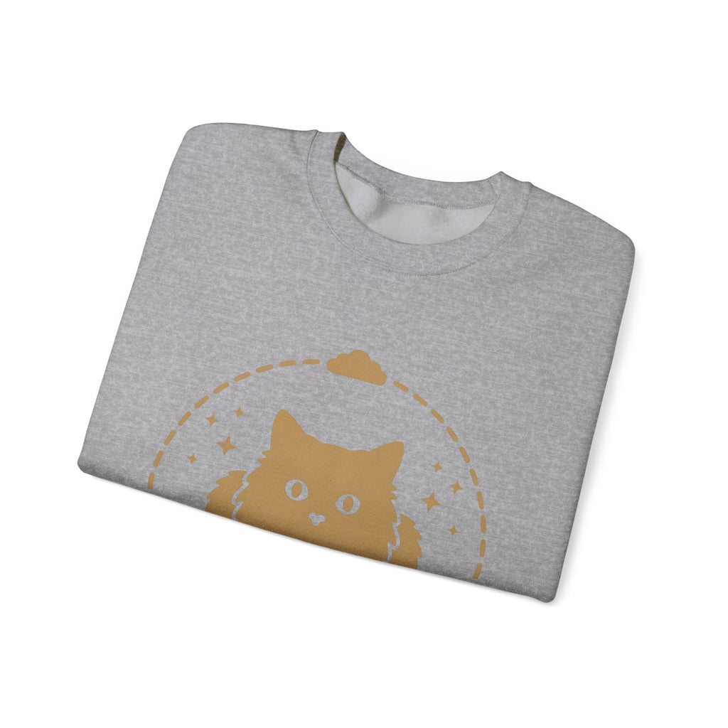 Soft Cat Cat Pet Gift Simple Kitten Cat Fan Minimalist Animal Contemporary Sparkles Sweatshirt