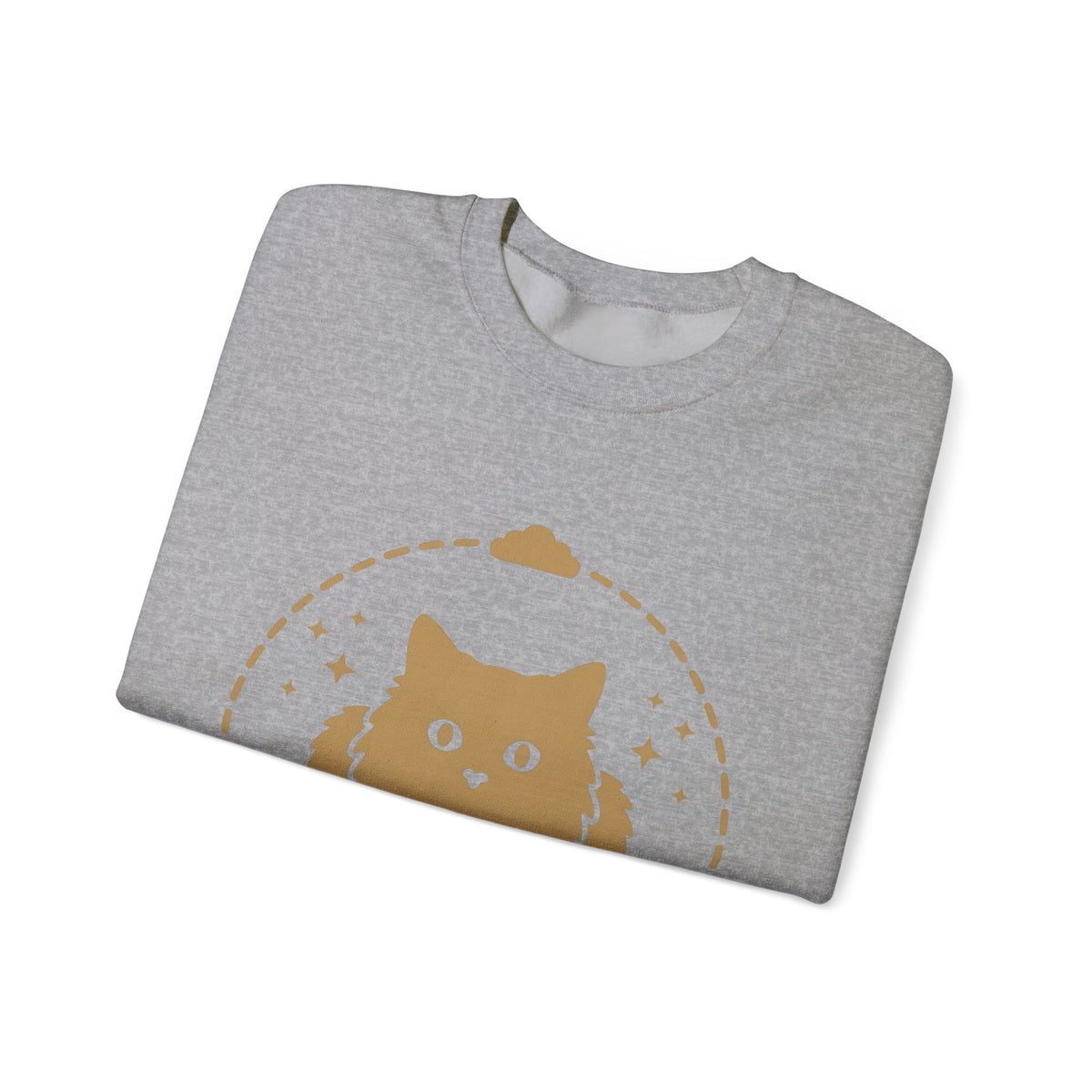 Soft Cat Cat Pet Gift Simple Kitten Cat Fan Minimalist Animal Contemporary Sparkles Sweatshirt