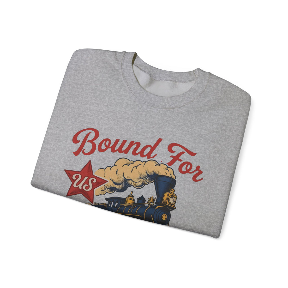Locomotive Sweatshirt America Flag Gift Women Antique Sweatshirt Train Sweatshirt Patriot Fan Vintage Sweatshirt Banner Graphic Old School Spark Sweatshirt