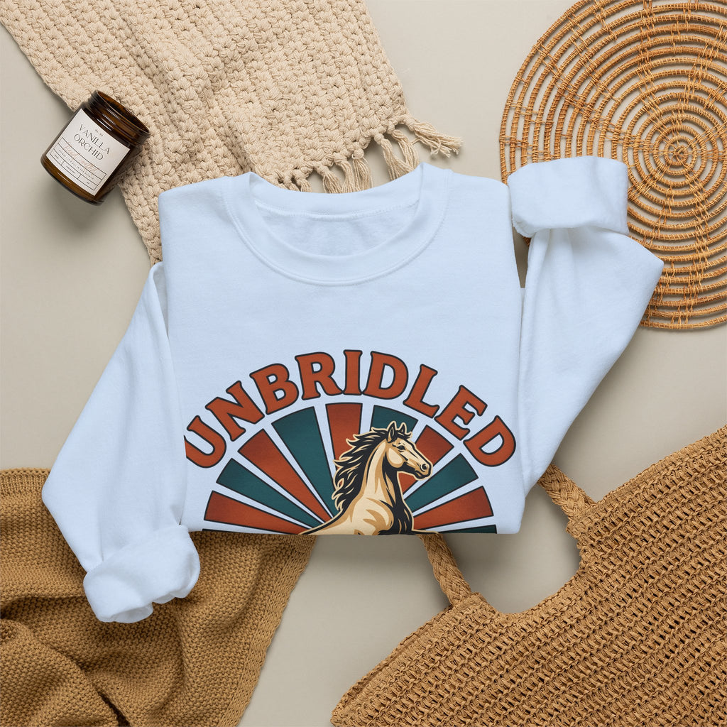 Bucking Horse Sweatshirt Cowgirl Cowboy Gift Women Rustic Sweatshirt Bronco Sweatshirt Rodeo Fan Western Sweatshirt Cowboy Graphic Classic Sun Rays Sweatshirt