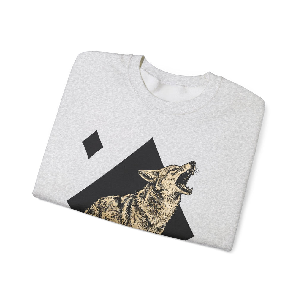 Howling Wolf Sweatshirt Wolf Pets Gift Women Sketch Sweatshirt Gray Wolf Sweatshirt Wolf Fan Canine Graphic Sweatshirt Hand Drawn Shape Sweatshirt