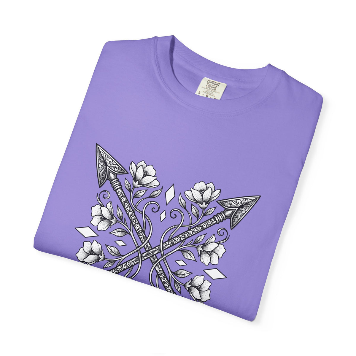 Crossed Arrows T-Shirt Cowgirl Rodeo Gift Women Tribal T-Shirt Arrows T-Shirt Cowgirl Fan Native T-Shirt Rodeo Graphic Classic Blossom T-Shirt