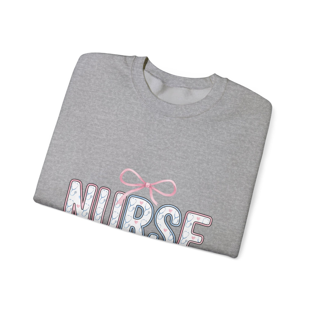 Healthcare Heart Sweatshirt Nurse Mom Medical Gift Women Playful Sweatshirt Heart Care Sweatshirt Nursing Enthusiast Whimsical Sweatshirt Medical Graphic Line