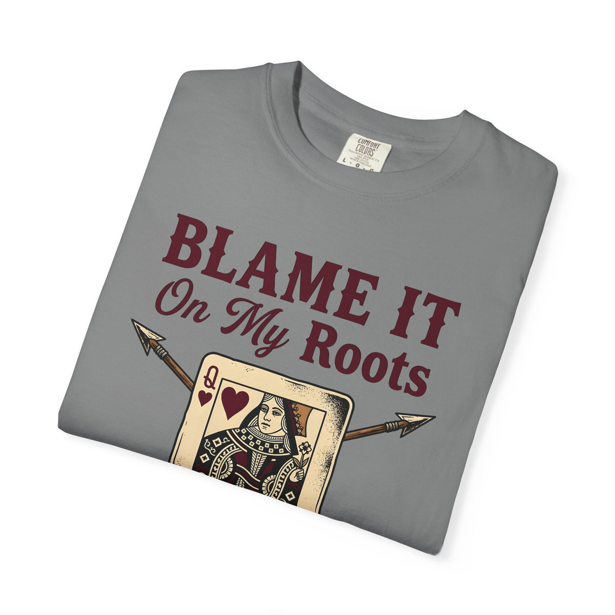Playing Queen T-Shirt Cowgirl Western Gift Women Hand Drawn T-Shirt Queen T-Shirt Rodeo Fan Illustrated T-Shirt Country Graphic Folk Liquor Glass