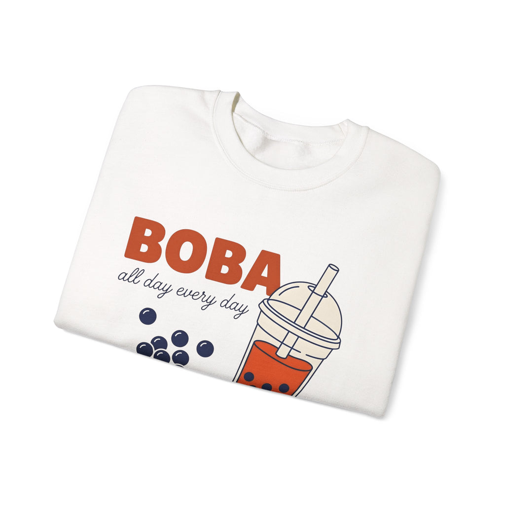 Tapioca Tea Sweatshirt Boba Dessert Gift Women Hand Drawn Sweatshirt Bubble Tea Sweatshirt Boba Fan Hand Drawn Sweatshirt Sweet Graphic Line Art Carp Sweatshirt