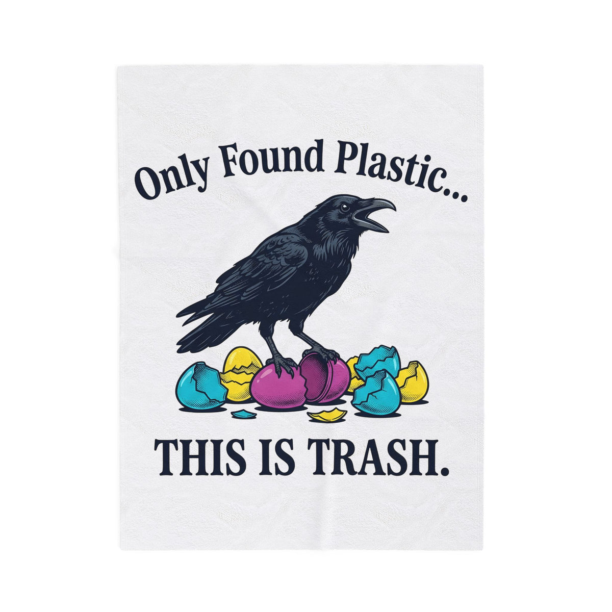 Crow Eggs Blanket Easter Animal Gift Women Vintage Blanket Raven Eggs Blanket Easter Fan Retro Blanket Creature Graphic Hand Drawn Egg Shells