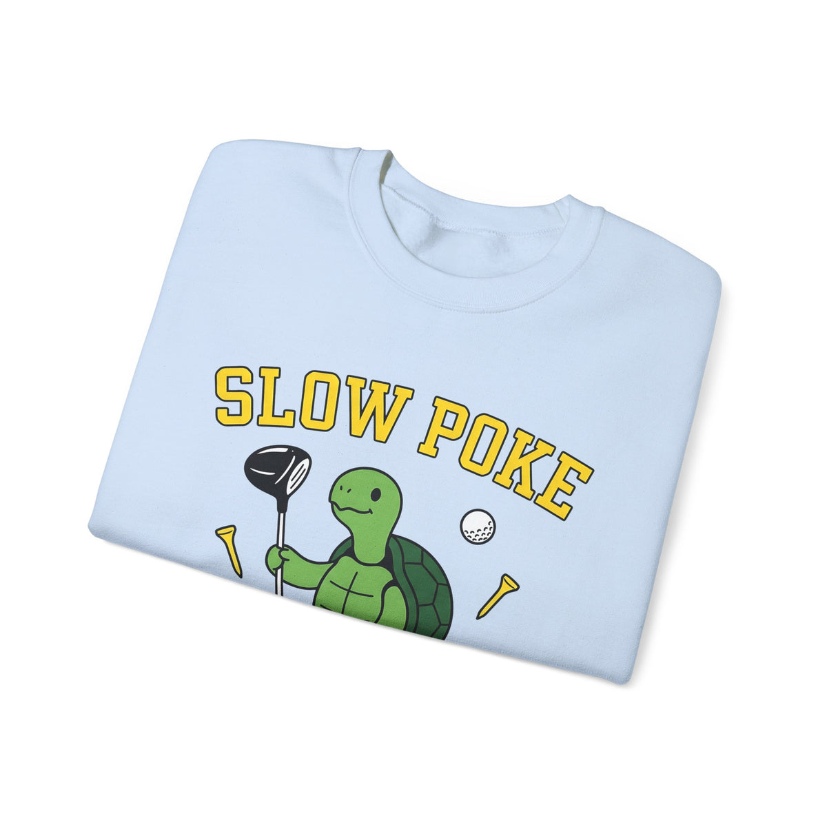 Turtle Golf Sweatshirt Golf Animal Gift Women Cartoon Sweatshirt Golfer Sweatshirt Golfer Fan Toon Sweatshirt Wildlife Graphic Retro Golf Ball Sweatshirt