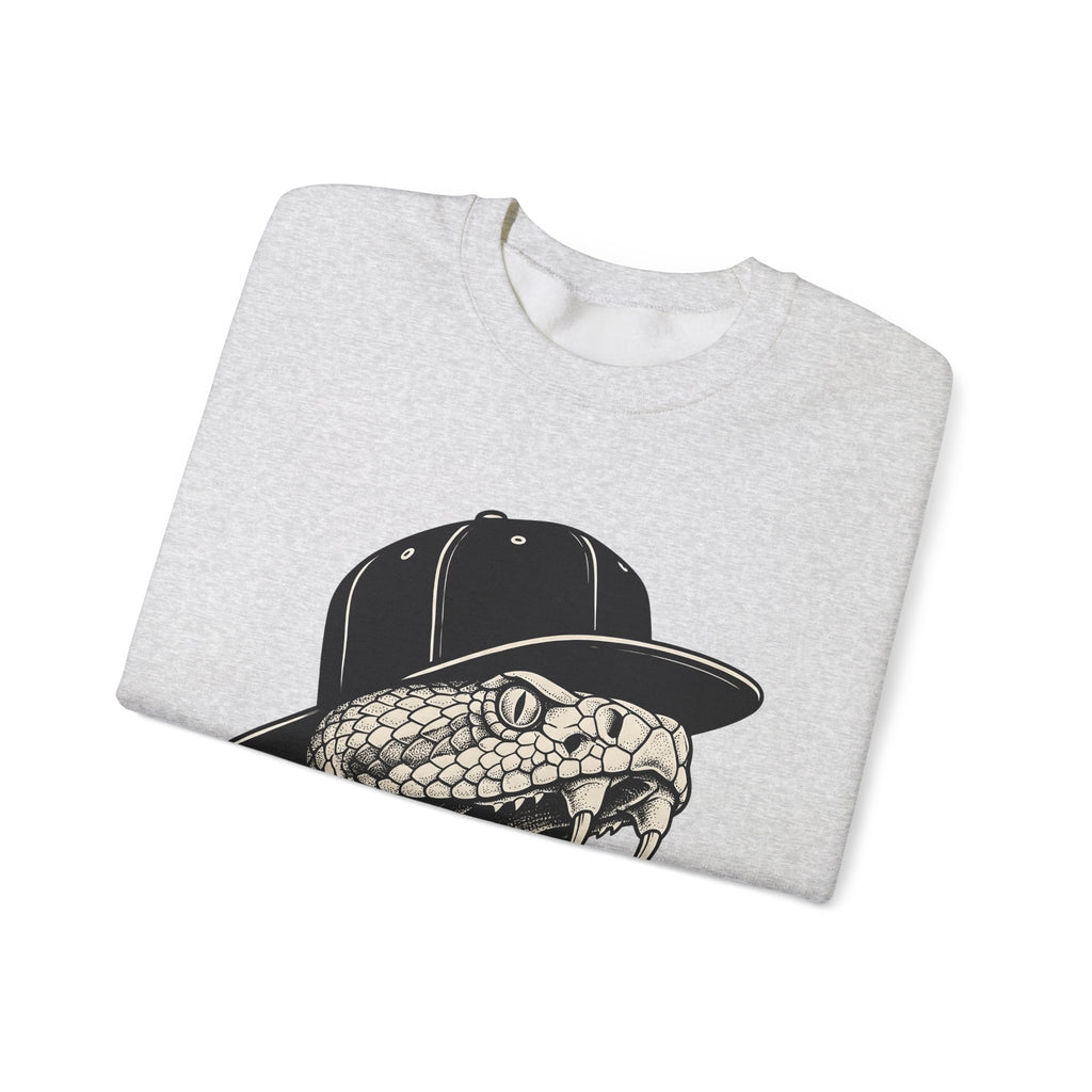 Snake Cap Sweatshirt Streetwear Animal Gift Women Tattoo Sweatshirt Cobra Sweatshirt Urban Fan Ink Sweatshirt Wildlife Graphic Vintage Fangs Sweatshirt