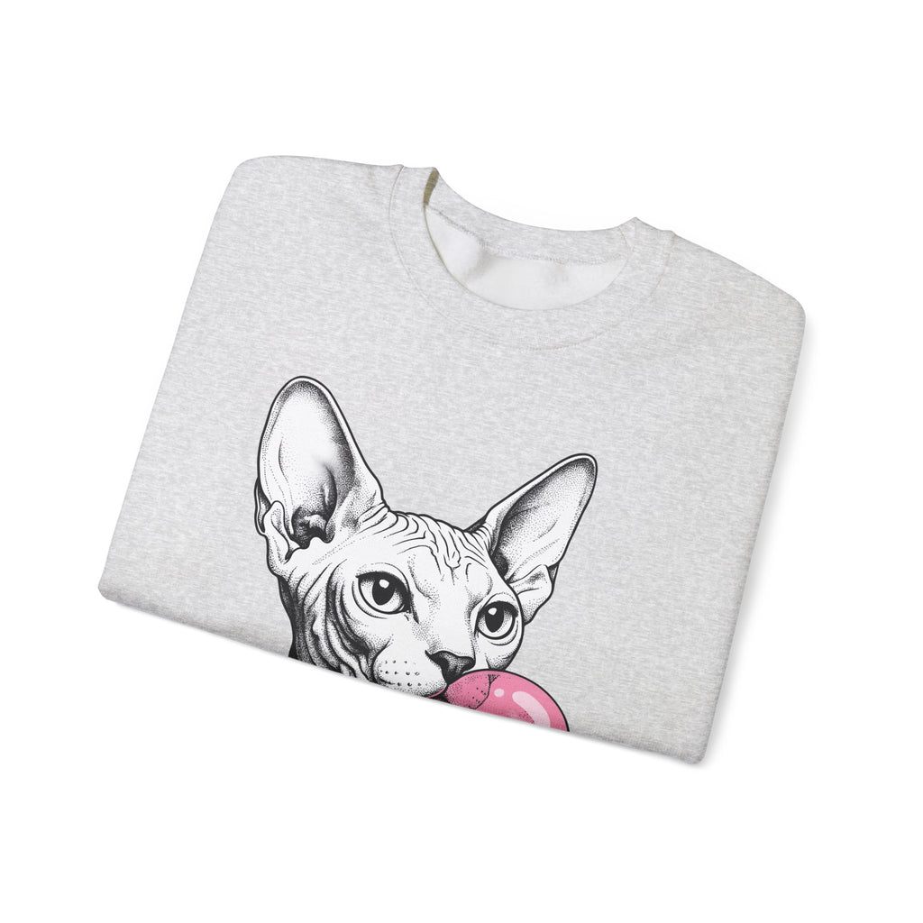 Sphynx Feline Sweatshirt Cat Pet Supplies Gift Women Neo Traditional Sweatshirt Cat Sweatshirt Cat Fan Faux Illustration Pet Accessories Graphic Clean