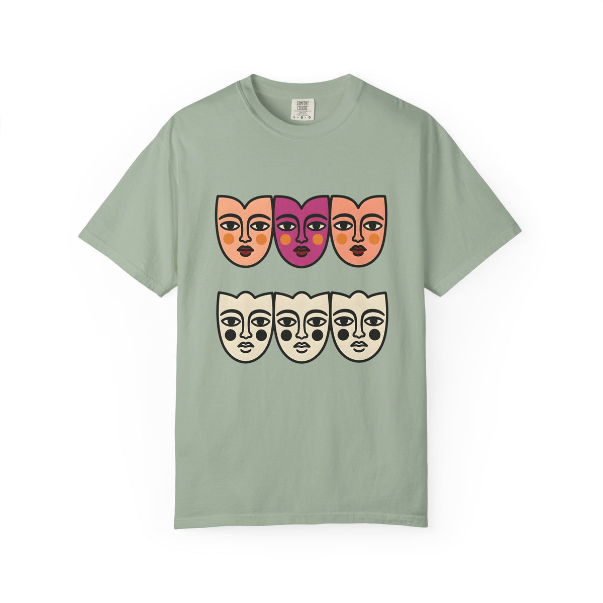 Abstract Faces T-Shirt Abstract Art Gift Women Modern T-Shirt Faces T-Shirt Art Fan Contemporary T-Shirt Artistic Graphic Minimal Bold Outlines