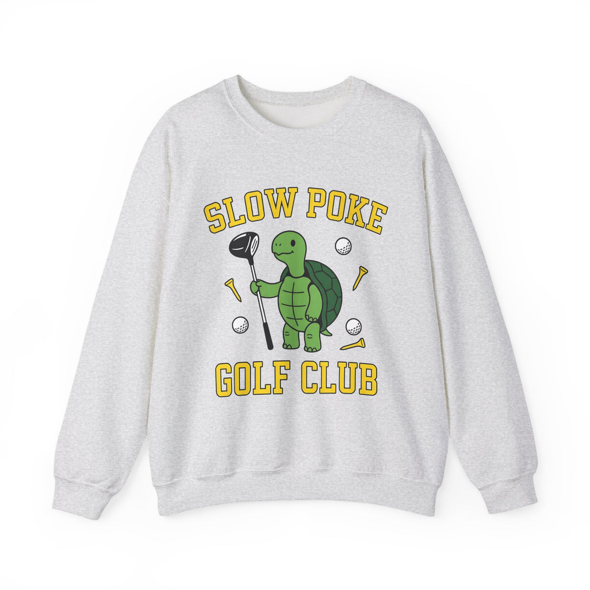 Turtle Golf Sweatshirt Golf Animal Gift Women Cartoon Sweatshirt Golfer Sweatshirt Golfer Fan Toon Sweatshirt Wildlife Graphic Retro Golf Ball Sweatshirt