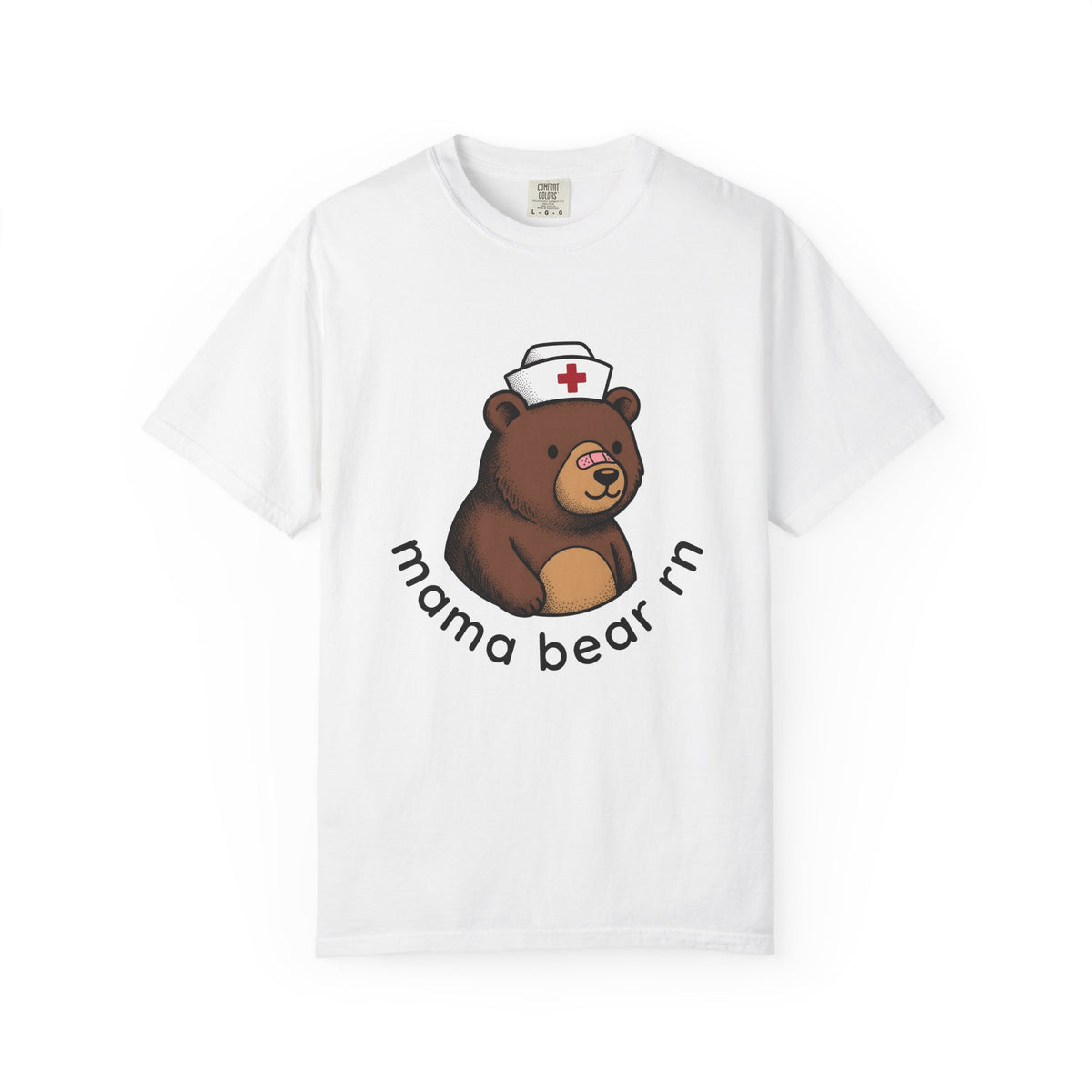 Nurse Bear T-Shirt Nurse Animal Gift Women Cute T-Shirt Teddy Bear T-Shirt Nursing Enthusiast Kawaii T-Shirt Creature Graphic Cartoon Nurse Hat