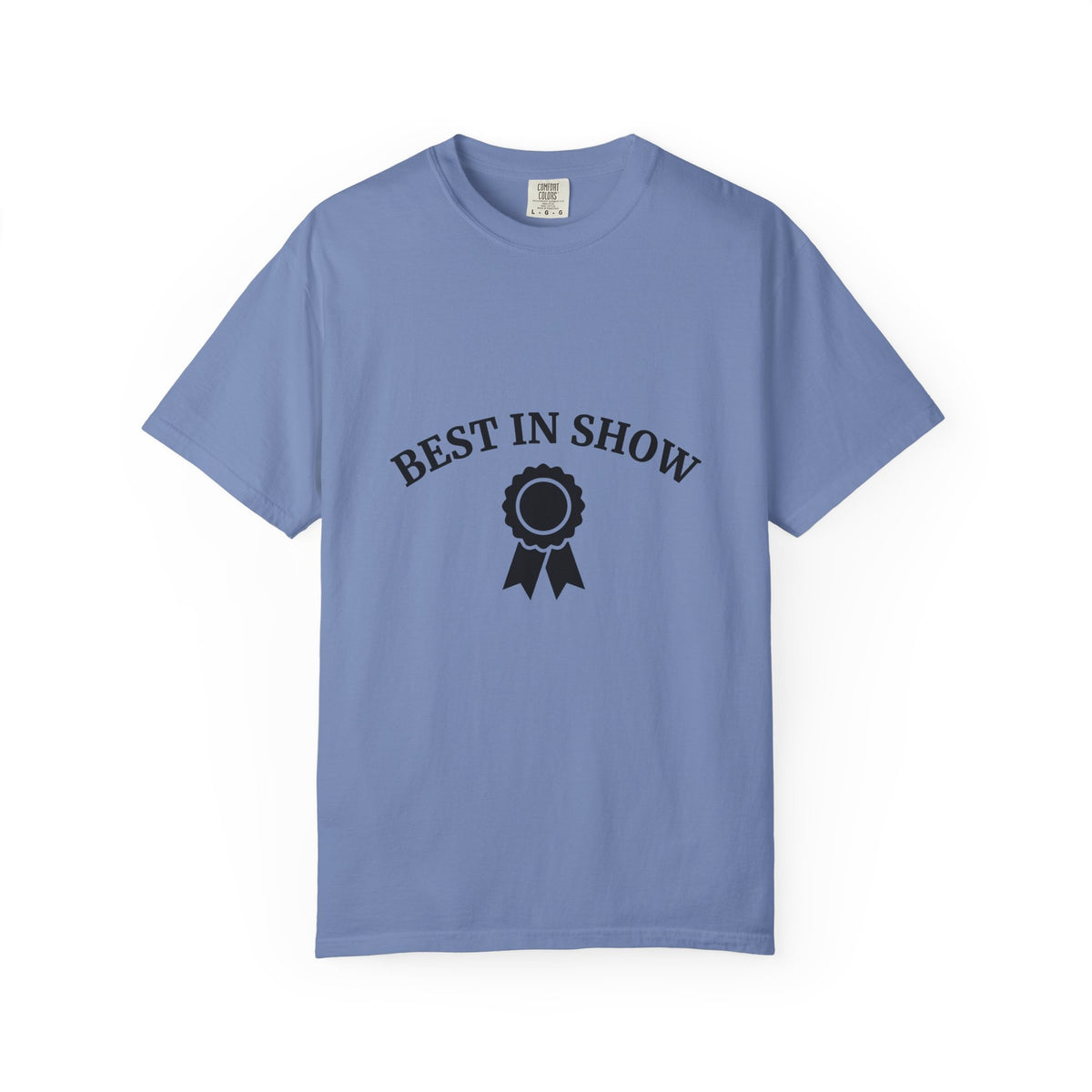 Award Ribbon T-Shirt Dog Competition Gift Women Minimalist T-Shirt Rosette T-Shirt Dog Fan Simple T-Shirt Championship Graphic Retro Badge T-Shirt