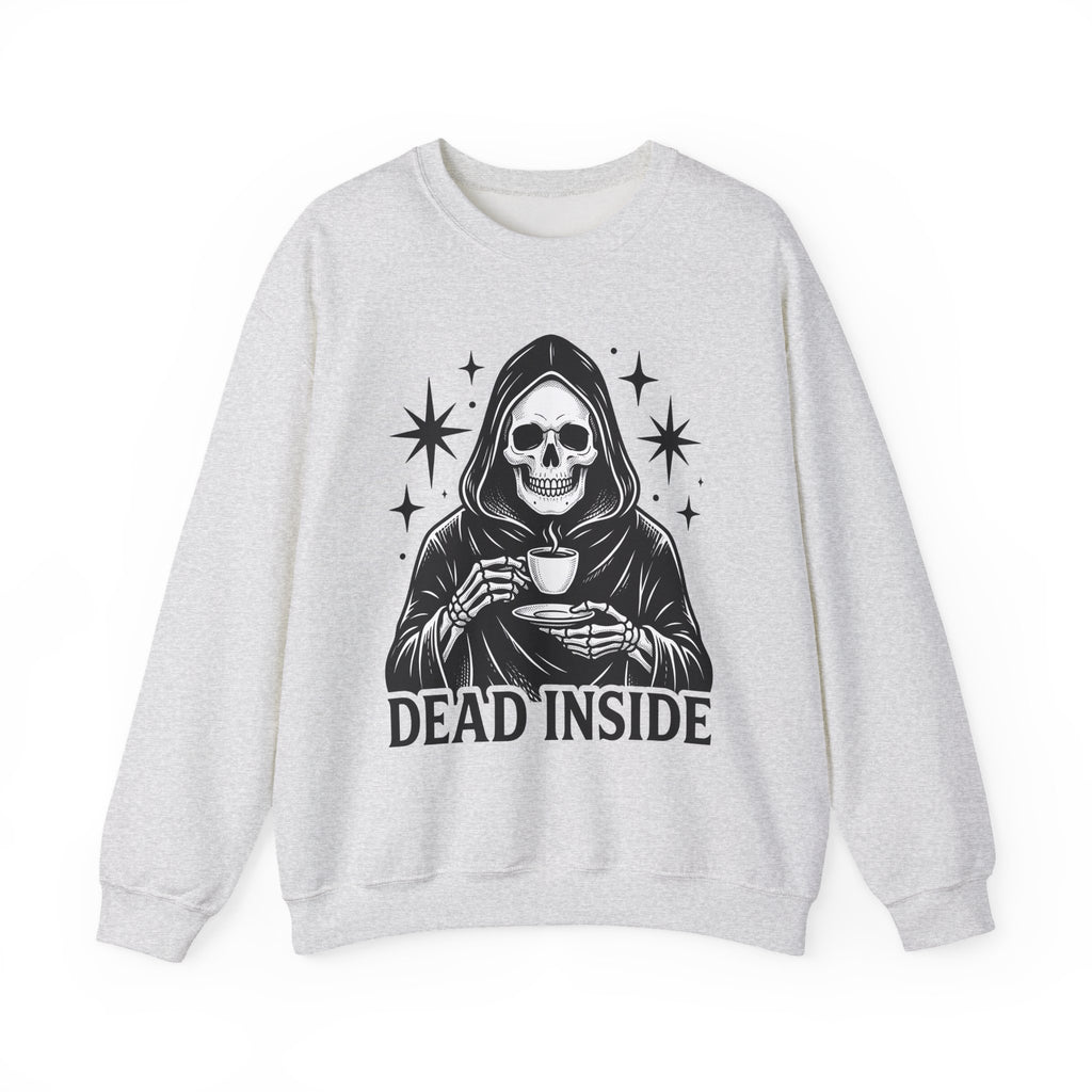 Death Reaper Sweatshirt Halloween Espresso Gift Women Dark Sweatshirt Grim Reaper Sweatshirt Horror Fan Gothic Sweatshirt Coffee Graphic Retro Sweatshirt Sweatshirt