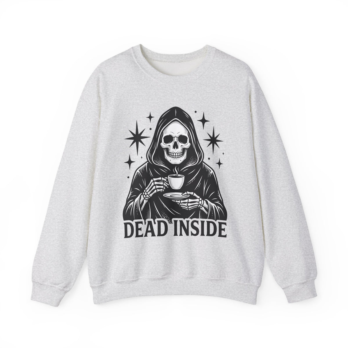 Death Reaper Sweatshirt Halloween Espresso Gift Women Dark Sweatshirt Grim Reaper Sweatshirt Horror Fan Gothic Sweatshirt Coffee Graphic Retro Sweatshirt Sweatshirt