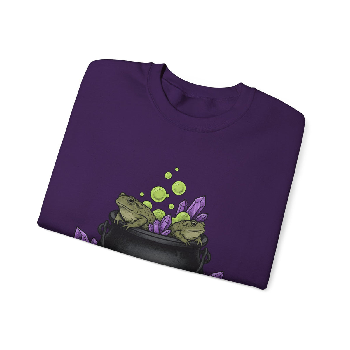 Cauldron Frogs Sweatshirt Halloween Witchcraft Gift Women Gothic Sweatshirt Toad Sweatshirt Horror Fan Dark Sweatshirt Occult Graphic