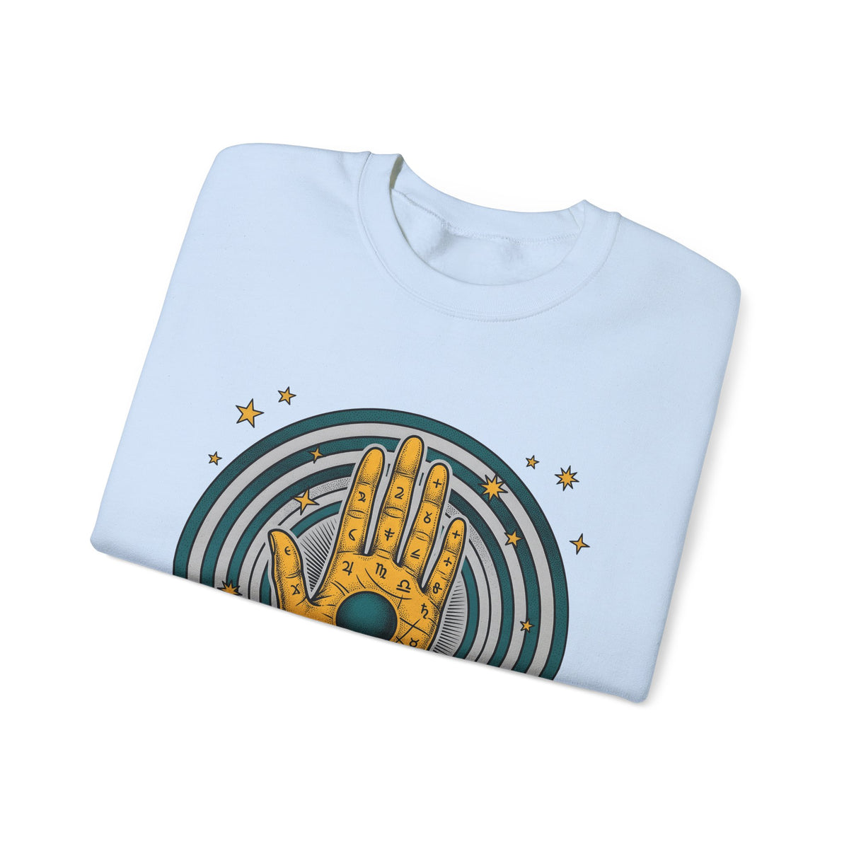 Fortune Hand Sweatshirt Astrology Esoteric Gift Women Ethnic Sweatshirt Palmistry Sweatshirt Zodiac Fan Tribal Sweatshirt Mystical Graphic Classic Astrological