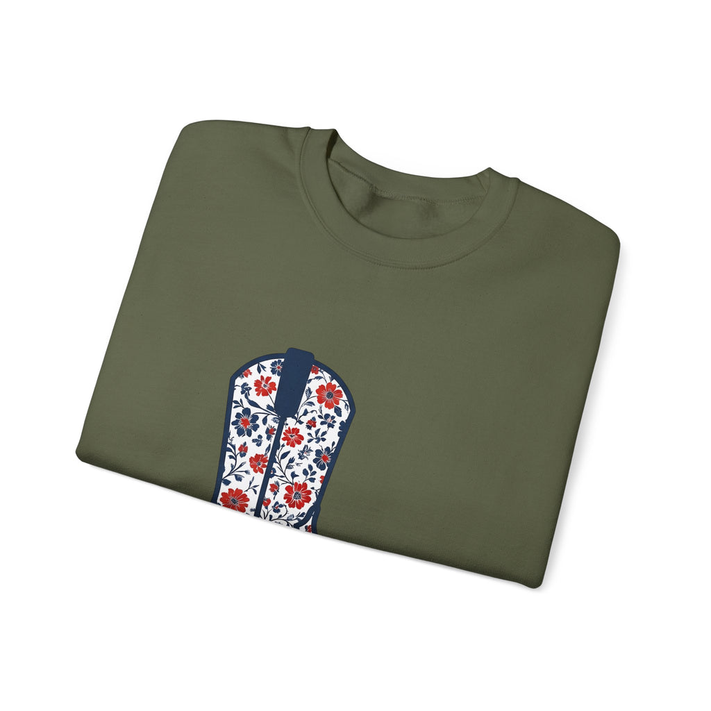 Western Boot America 4Th Of July Cowboy Gift Flower Boot Patriot Fan Floral Rodeo Sweatshirt