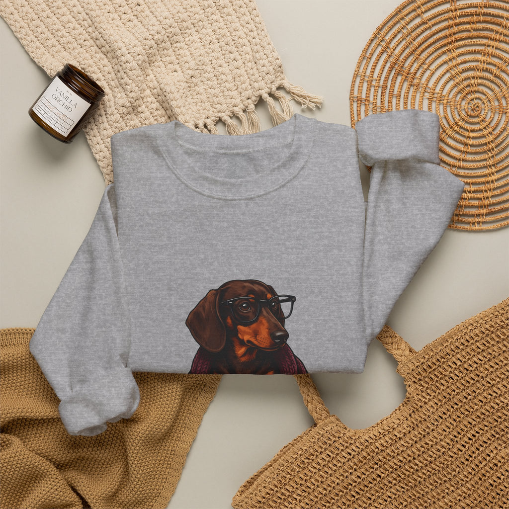 Dachshund Sweatshirt Dog Paperback Gift Women Animated Sweatshirt Wiener Dog Sweatshirt Dog Fan Doxie Sweatshirt Novelty Graphic Classic Literature Sweatshirt