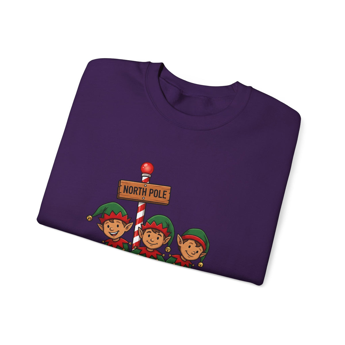 Holiday Elves Sweatshirt Christmas Relatives Gift Women Comic Sweatshirt Elf Sweatshirt Christmas Fan Cartoon Sweatshirt Family Graphic Retro Polar Sign Sweatshirt