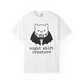 Vampire Coffee T-Shirt T-Shirt Nurses Fall Gift Women Cartoon T-Shirt Coffee Cup T-Shirt Nurse Enthusiast Comic T-Shirt Autumn Graphic Clean Nurse