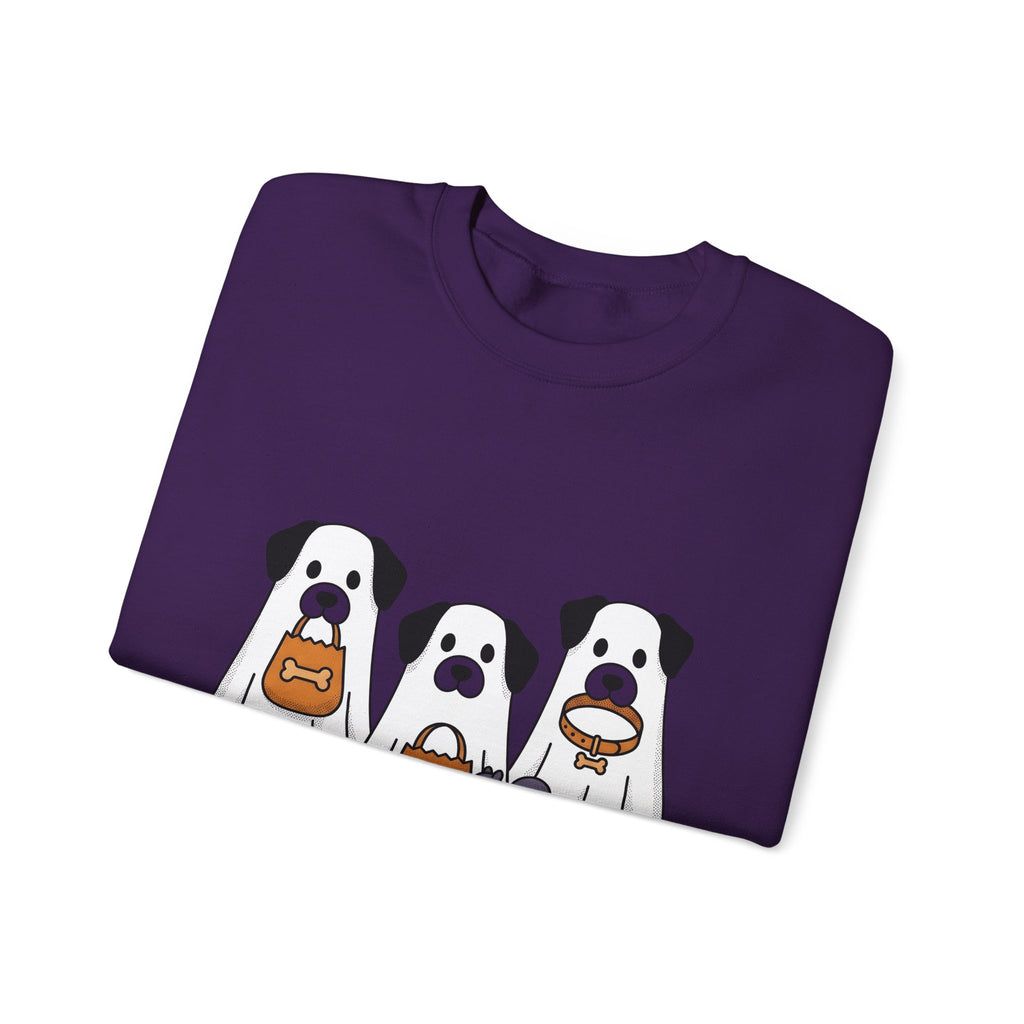 Phantom Puppies Halloween Pet Owner Gift Comic Ghost Dogs Spooky Fan Cartoon Dog Mom Sweatshirt