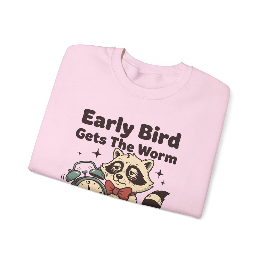 Raccoon Clock Sweatshirt Funny Animal Gift Women Cartoon Sweatshirt Clock Sweatshirt Humor Fan Comic Sweatshirt Wildlife Graphic Retro Stars Sweatshirt
