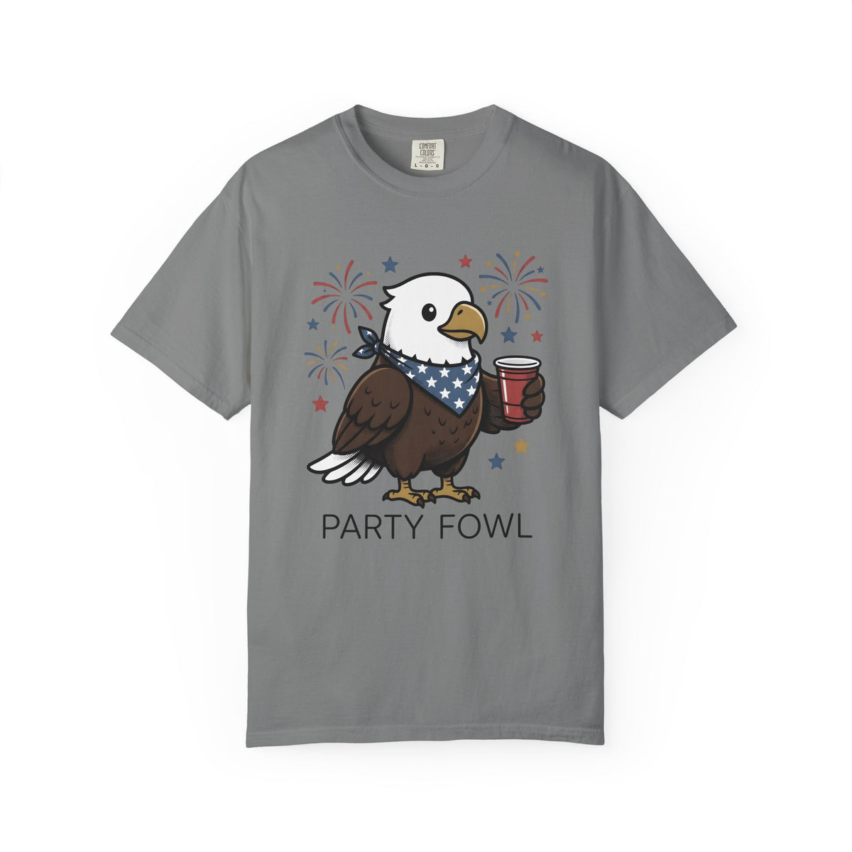 Bald Eagle T-Shirt 4th Of July Usa Gift Women Comic T-Shirt Eagle T-Shirt Independence Day Fan Cartoon T-Shirt American Graphic Vintage Fireworks